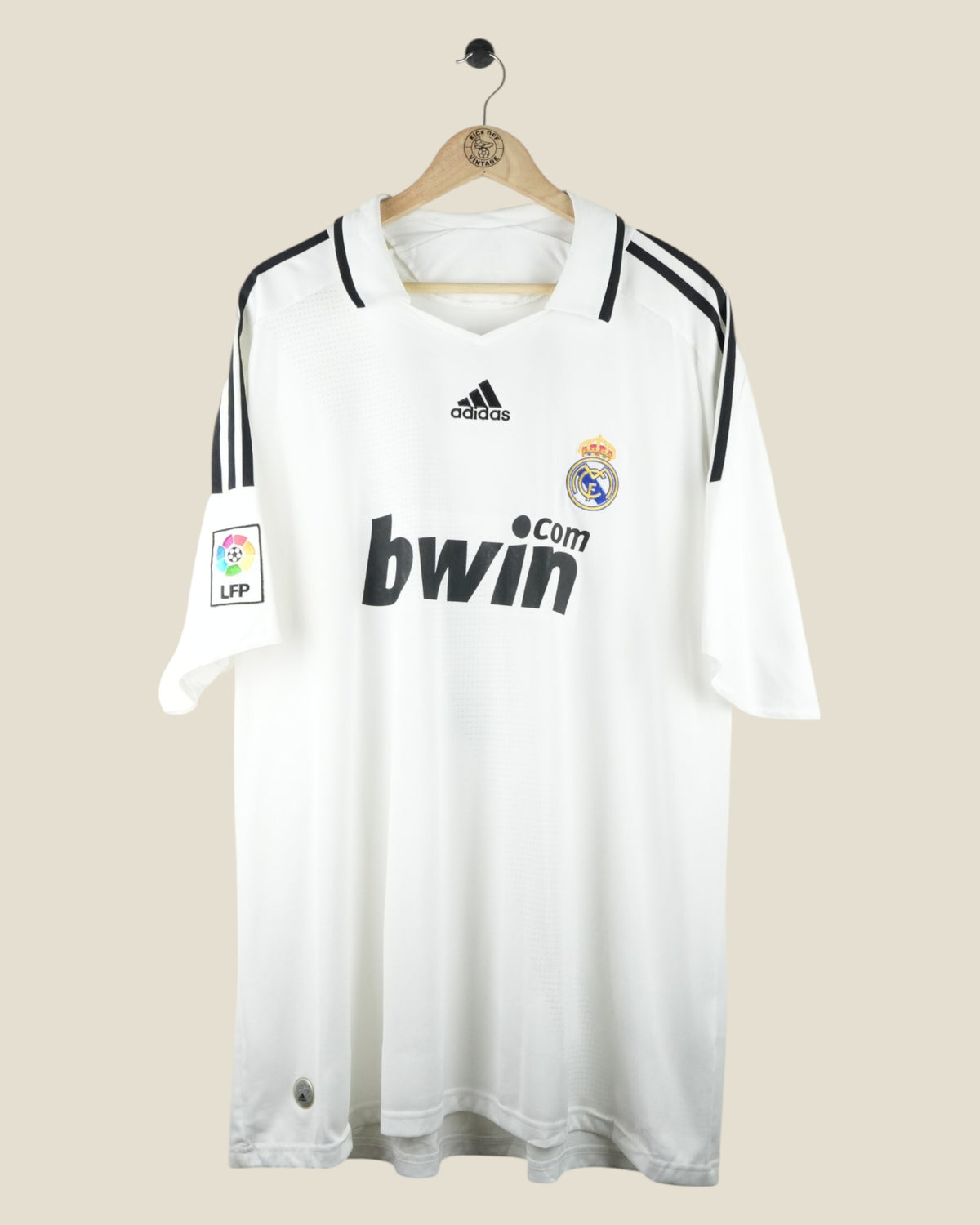 REAL MADRID 2008/09 SNEIJDER HOME LA LIGA SHIRT (XXL) ADIDAS