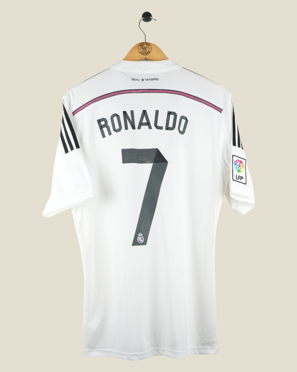 REAL MADRID 2014/15 RONALDO HOME SHIRT (M) ADIDAS