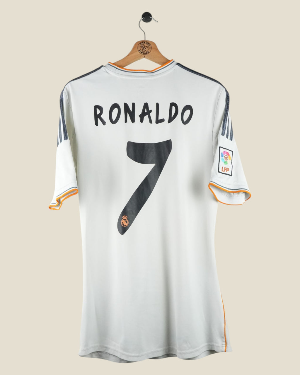 REAL MADRID 2013/14 RONALDO HOME SHIRT (M) ADIDAS