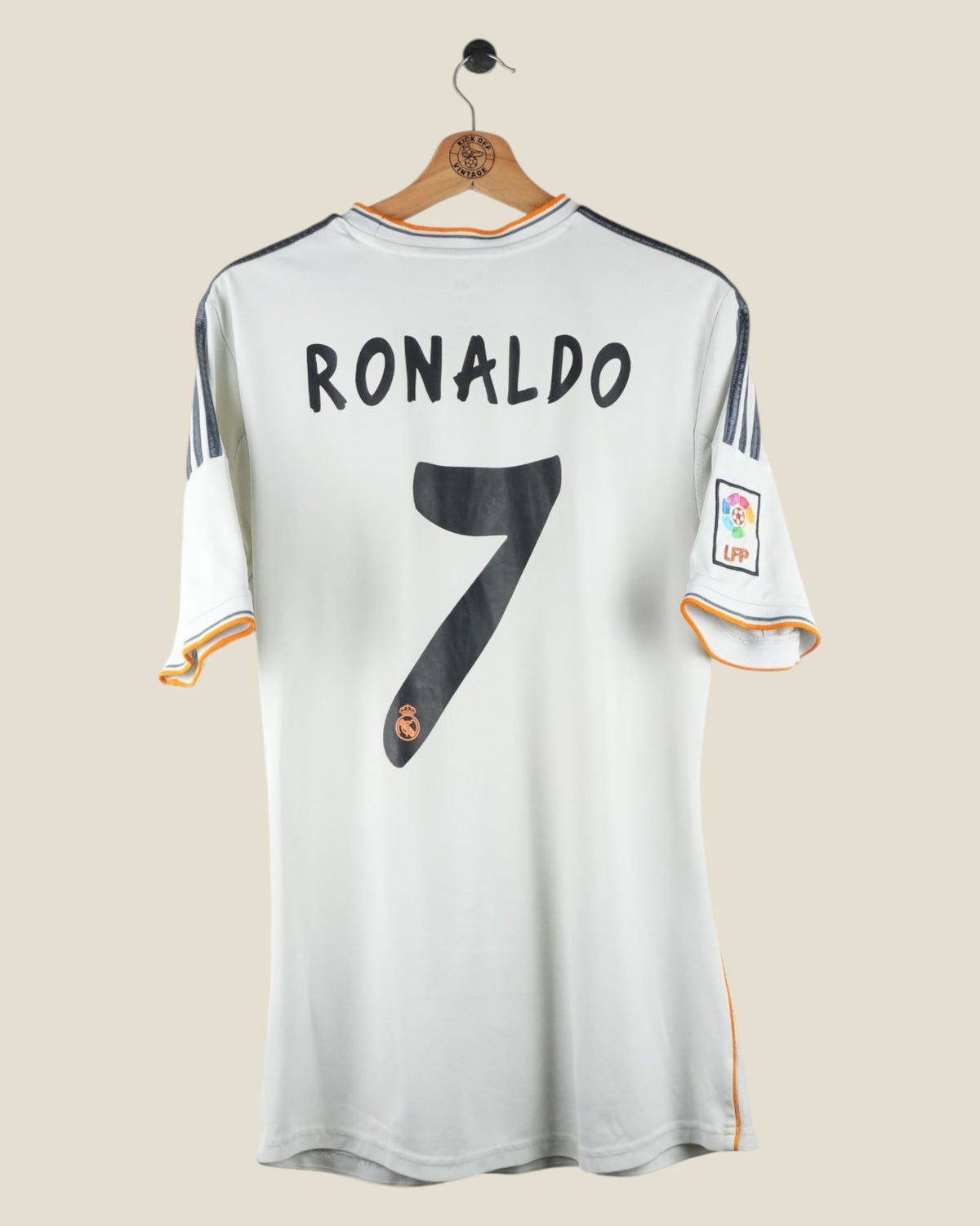 REAL MADRID 2013/14 RONALDO HOME SHIRT (M) ADIDAS