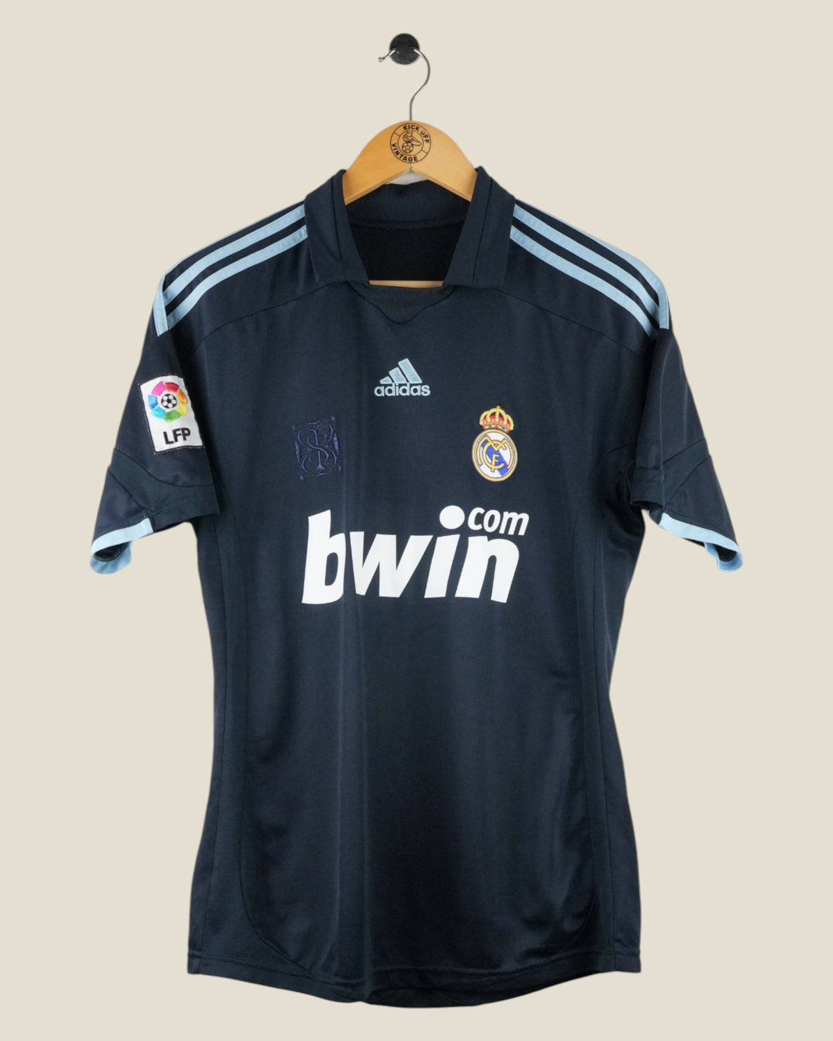 REAL MADRID 2009/10 RONALDO AWAY LA LIGA SHIRT (S/M) ADIDAS