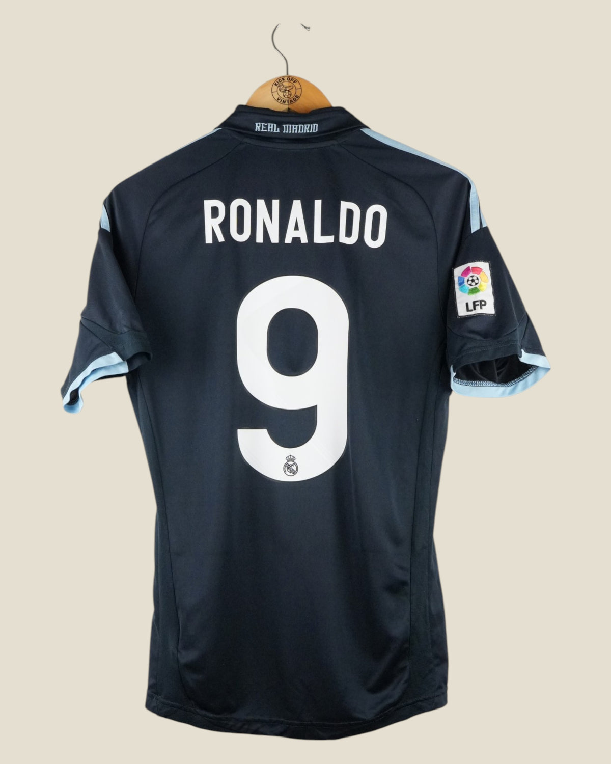 REAL MADRID 2009/10 RONALDO AWAY LA LIGA SHIRT (S/M) ADIDAS