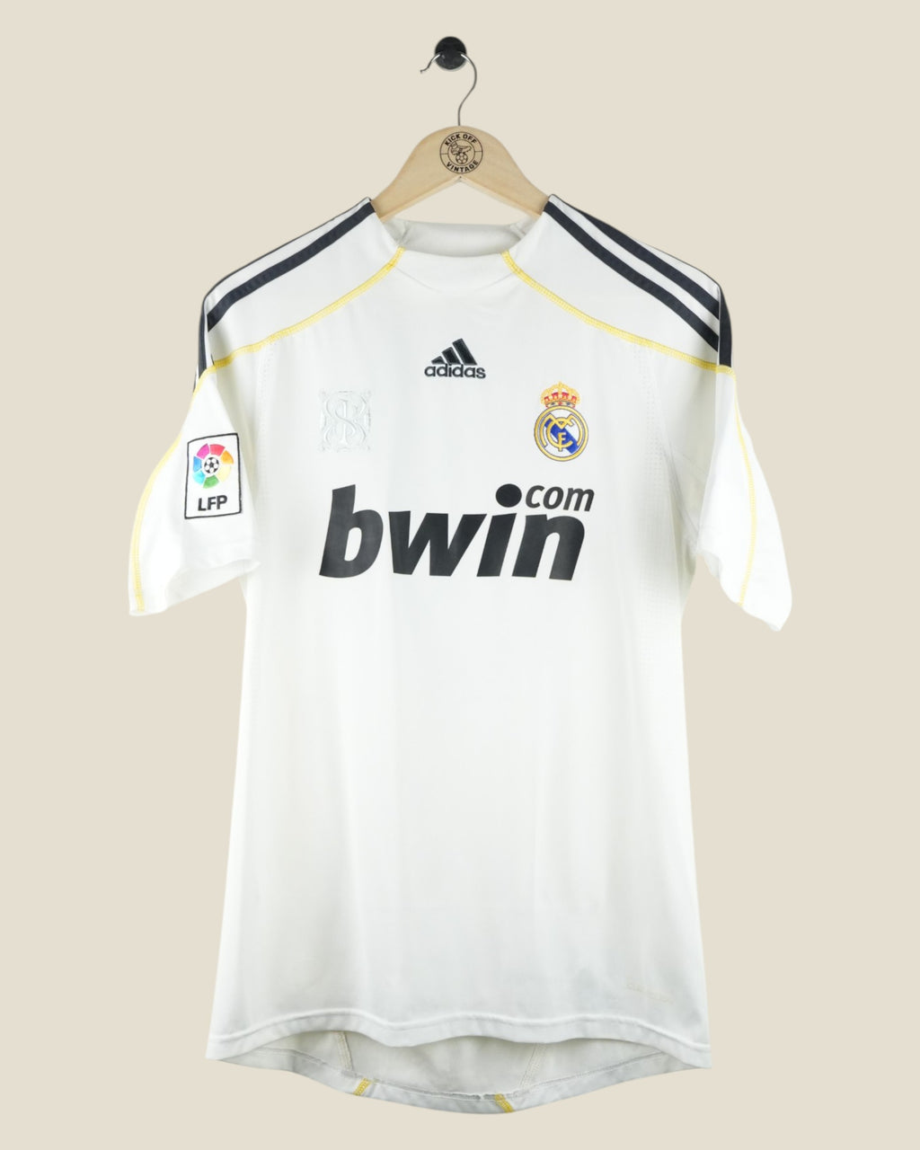REAL MADRID 2009/10 RONALDO HOME LA LIGA SHIRT (S/M) ADIDAS
