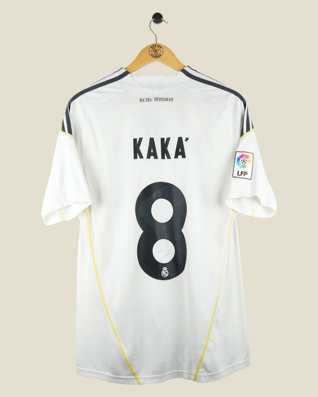 REAL MADRID 2009/10 KAKA HOME SHIRT (M) ADIDAS