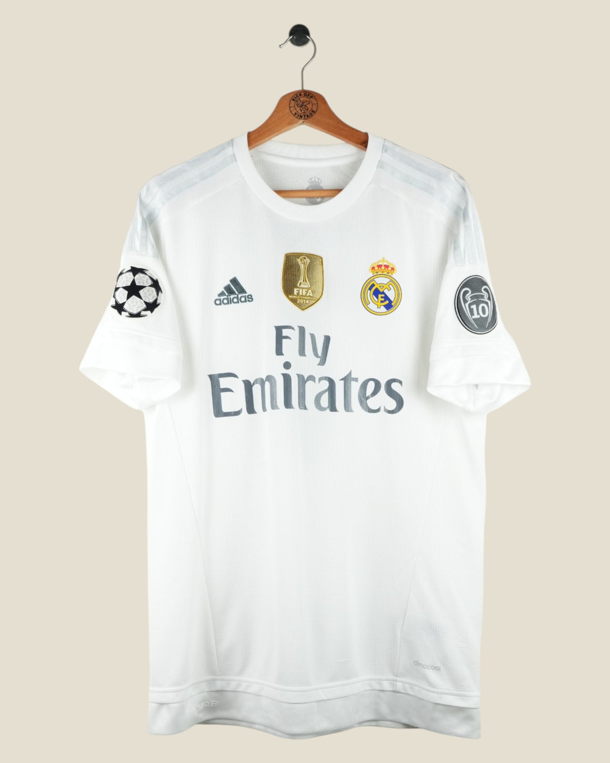 REAL MADRID 2015/16 RONALDO UCL HOME SHIRT (M) ADIDAS