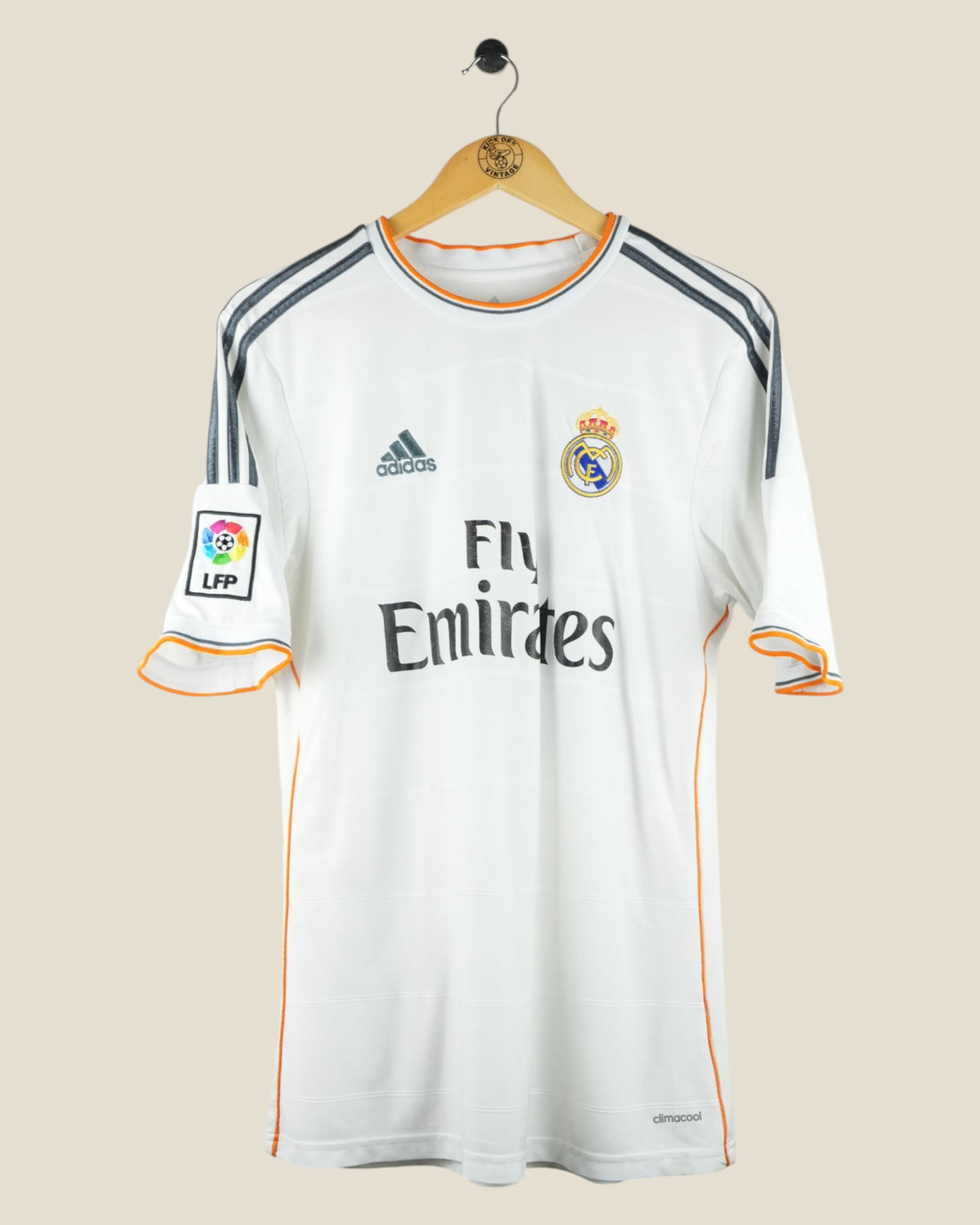 REAL MADRID 2013/14 BALE HOME SHIRT (M) ADIDAS
