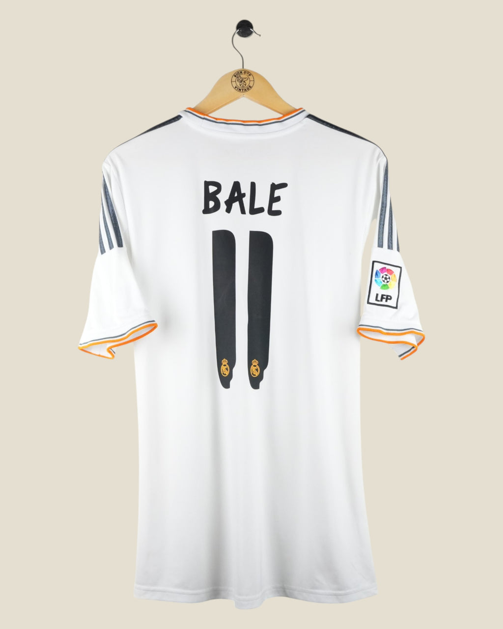 REAL MADRID 2013/14 BALE HOME SHIRT (M) ADIDAS
