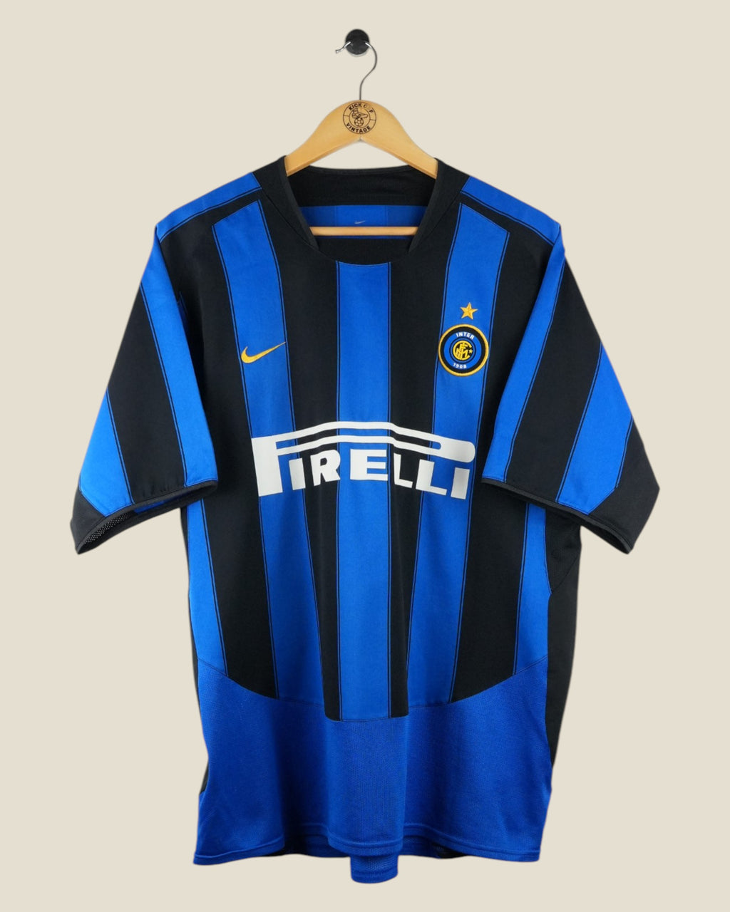 INTER MILAN 2003/04 ADRIANO HOME SHIRT (L) NIKE