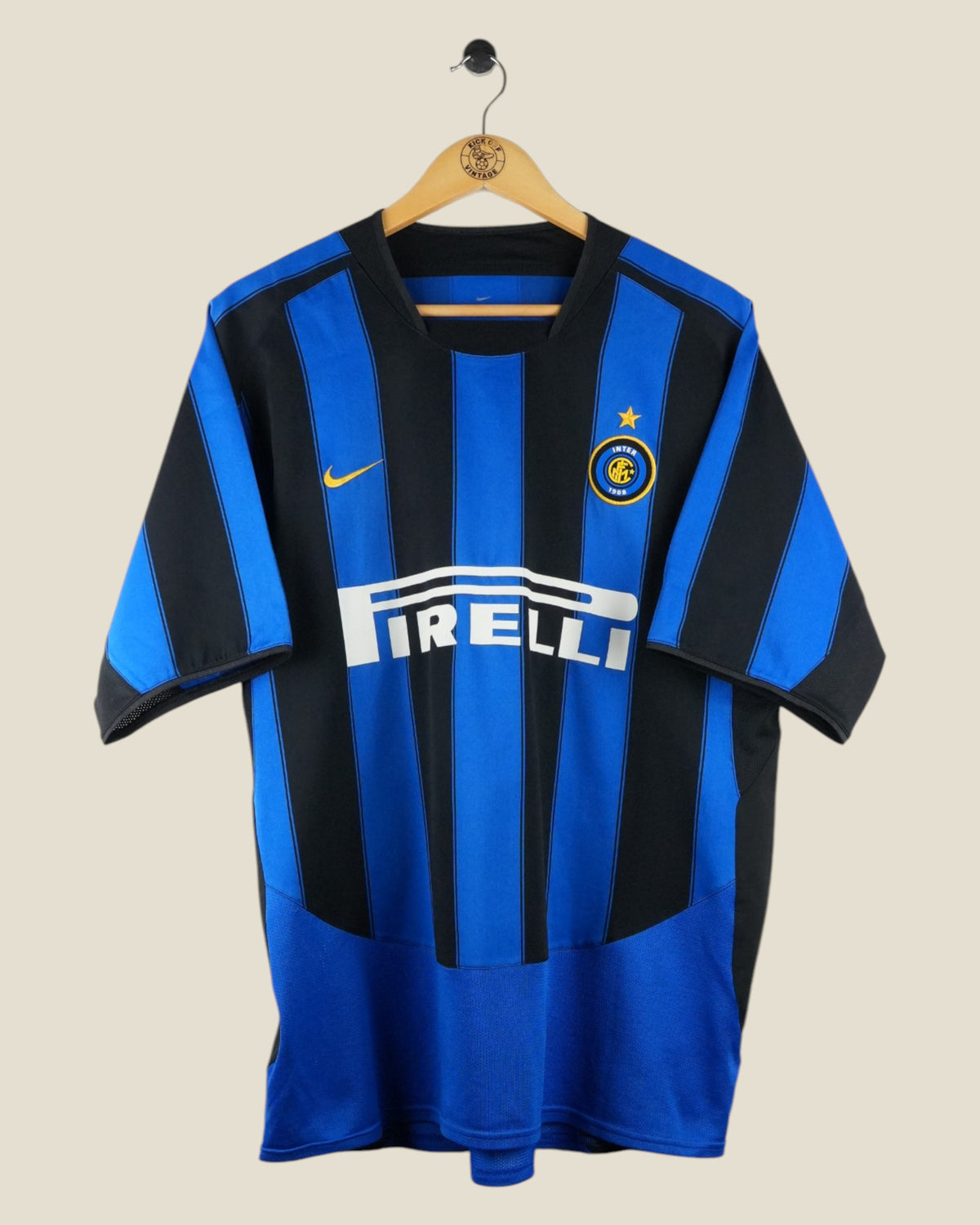 INTER MILAN 2003/04 ADRIANO HOME SHIRT (L) NIKE