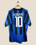 INTER MILAN 2003/04 ADRIANO HOME SHIRT (L) NIKE