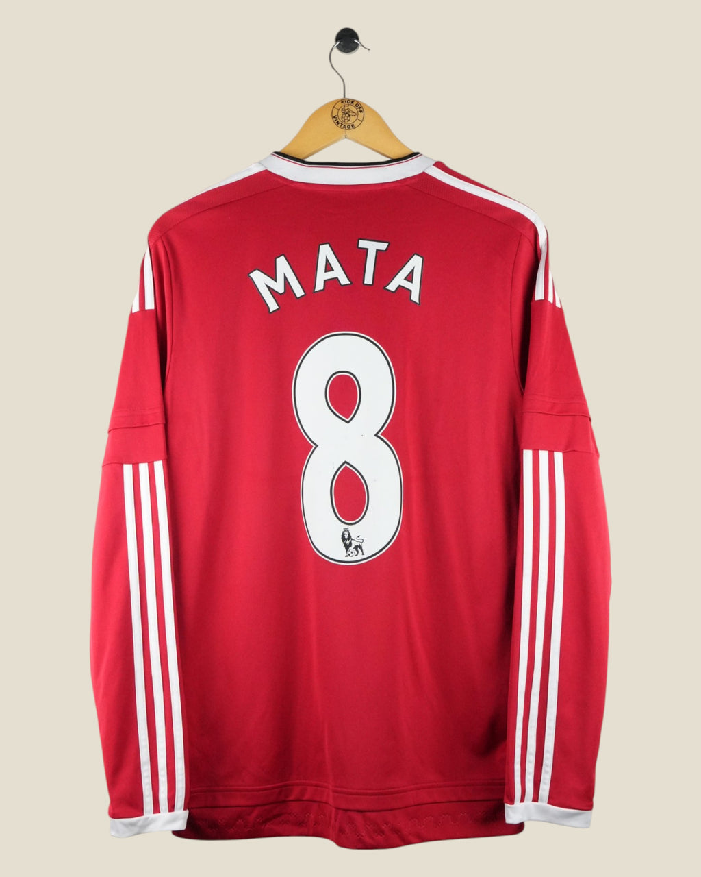 MANCHESTER UNITED 2015/16 MATA HOME SHIRT L/S (M) ADIDAS