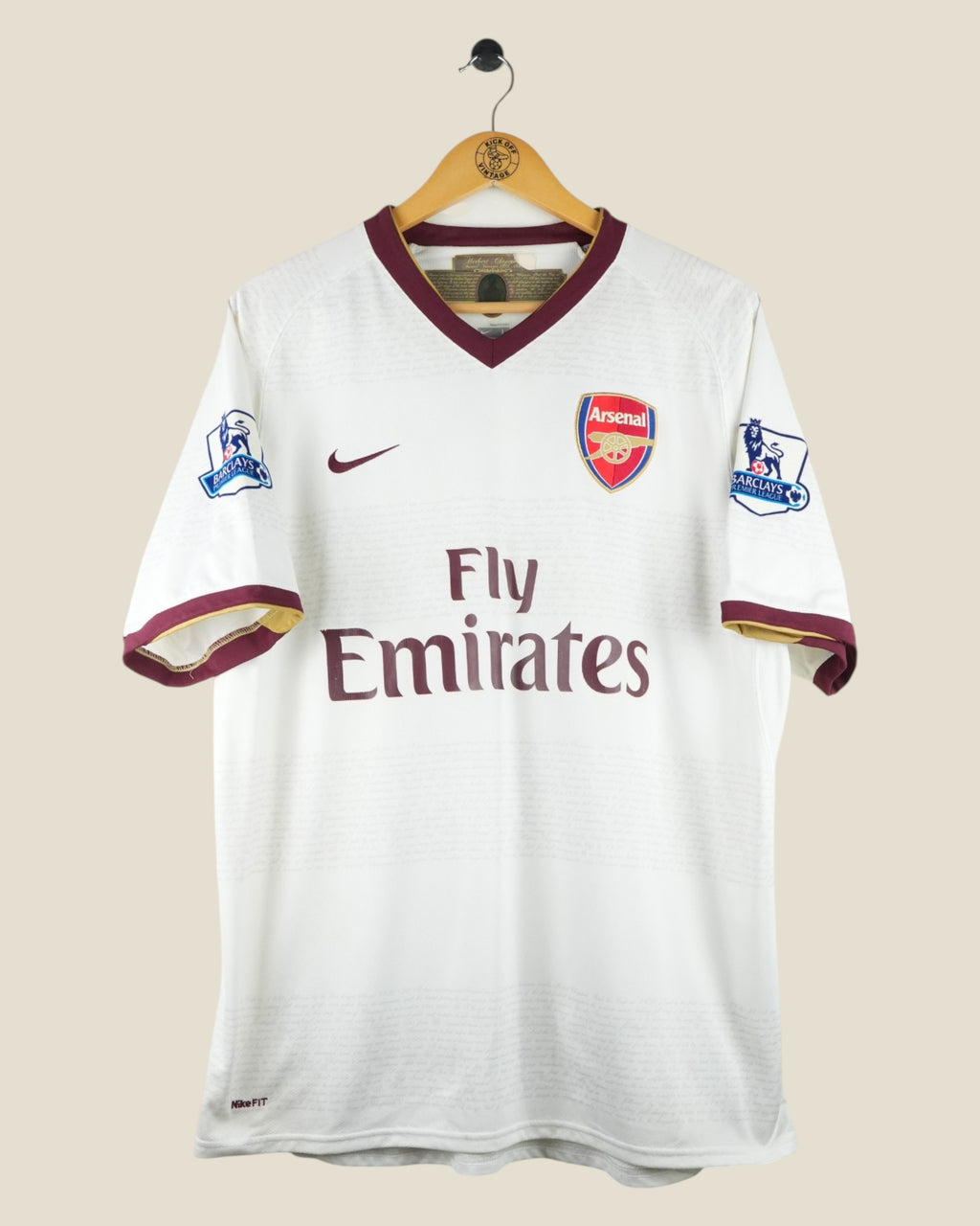 ARSENAL 2007/08 VAN PERSIE AWAY SHIRT (XL) NIKE