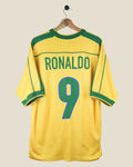 BRAZIL 1998 RONALDO HOME SHIRT (L) NIKE