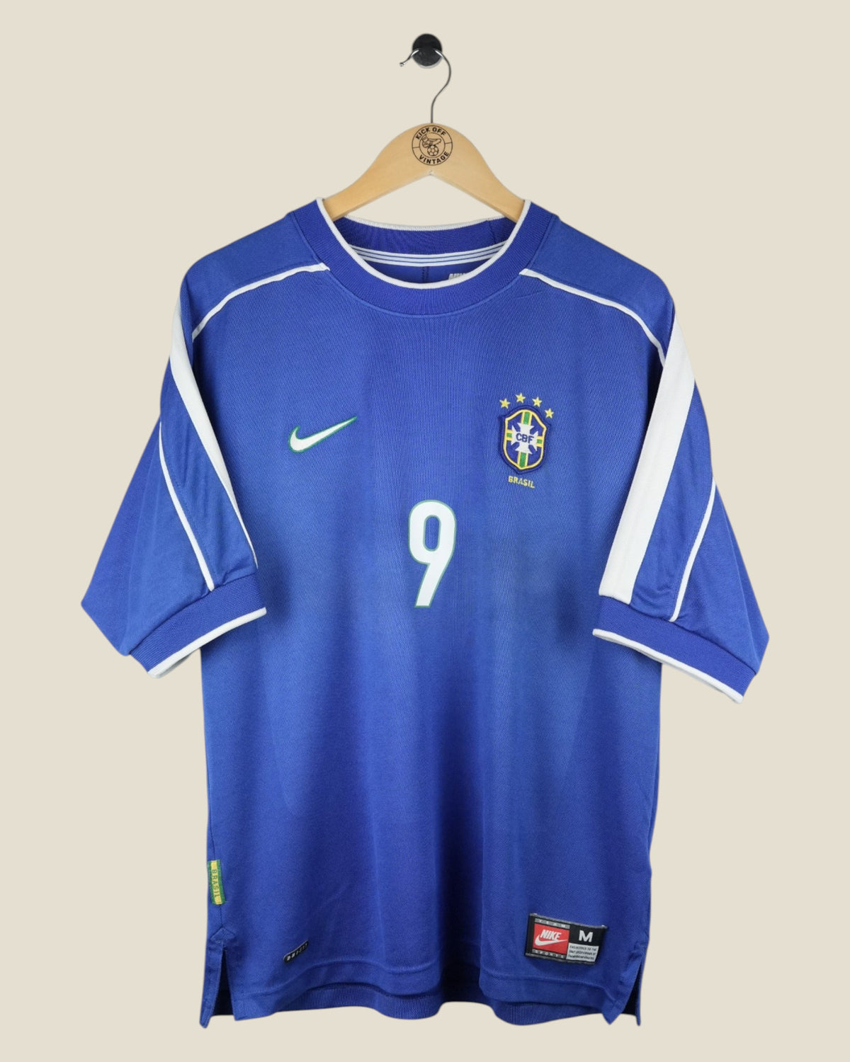 BRAZIL 1998 RONALDO AWAY SHIRT (M) NIKE