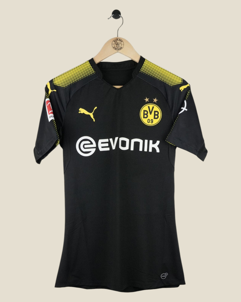 BORUSSIA DORTMUND 2018 REUS AWAY MATCH ISSUED SHIRT (M) PUMA