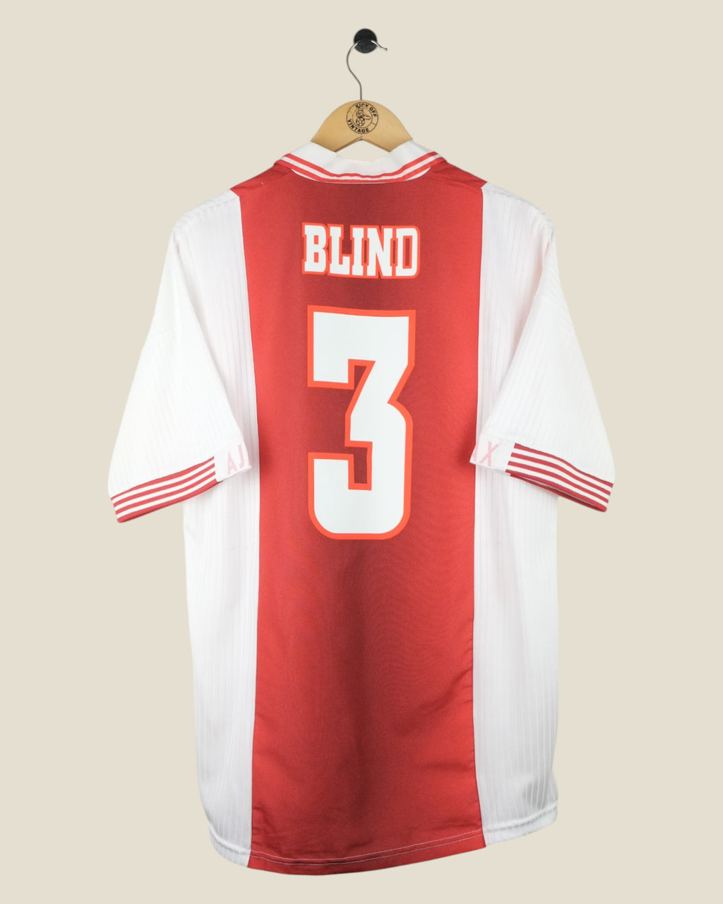 AJAX 1997/98 BLIND HOME SHIRT (L) UMBRO