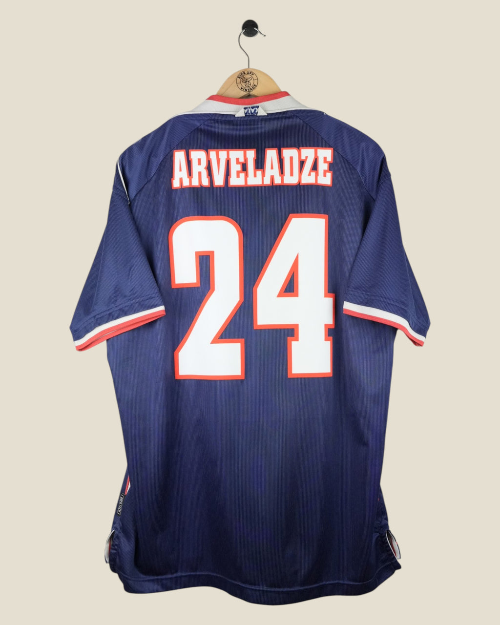 AJAX 1999/00 ARVELADZE AWAY SHIRT (XL) UMBRO
