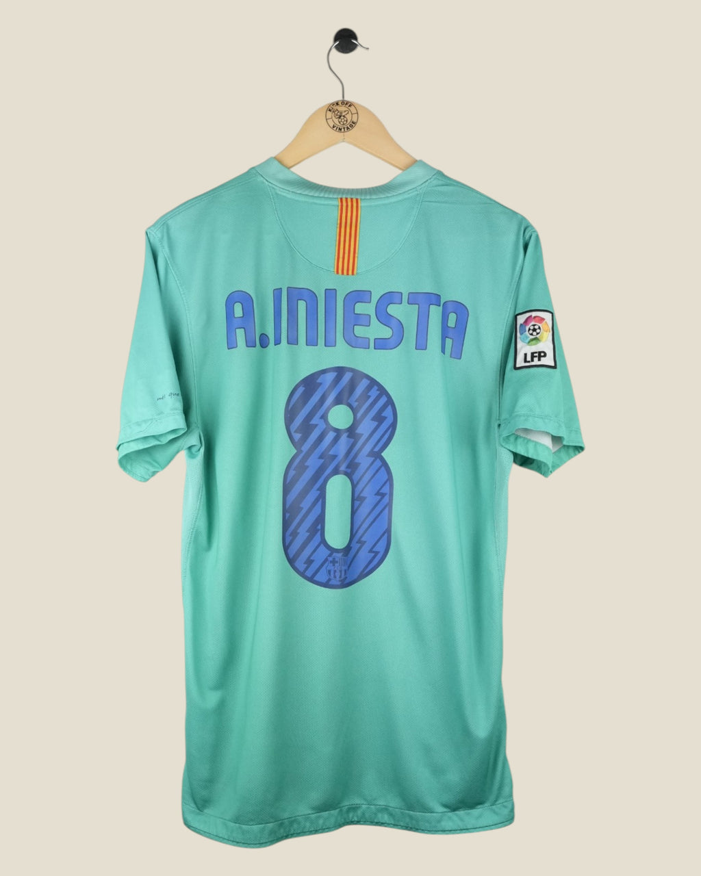 BARCELONA 2010/11 INIESTA AWAY SHIRT (M) NIKE