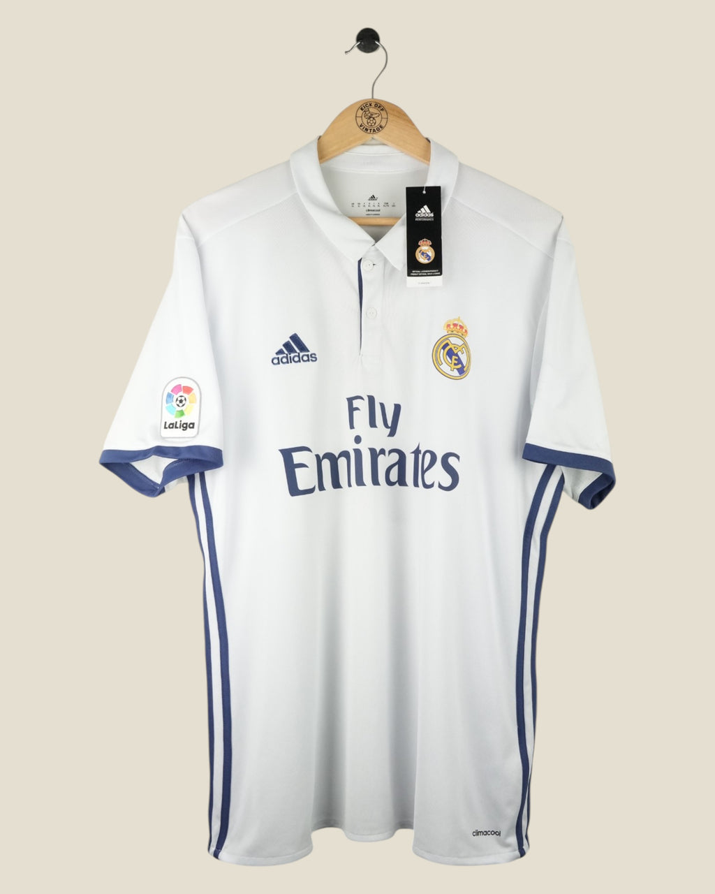 REAL MADRID 2016/17 RONALDO BNWT HOME SHIRT (XL) ADIDAS