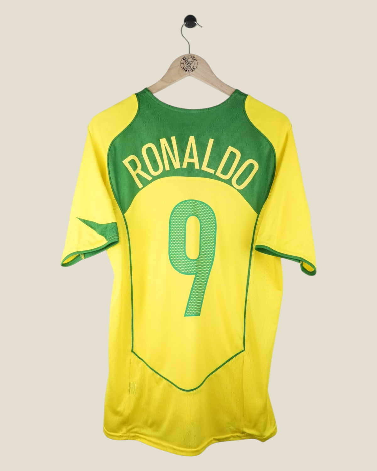 BRAZIL 2004 RONALDO HOME SHIRT (M) NIKE