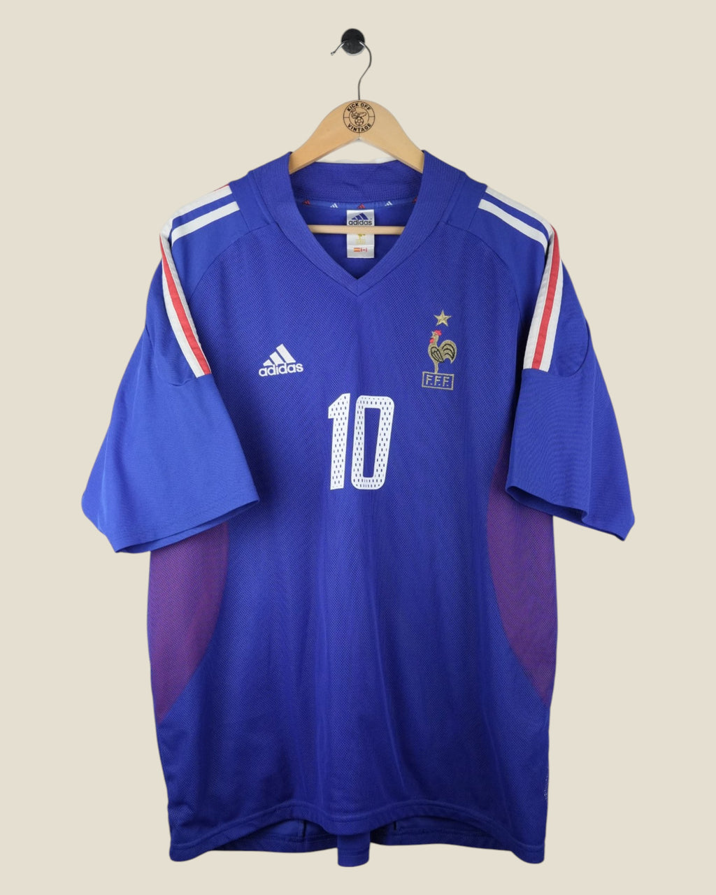 FRANCE 2002 ZIDANE HOME SHIRT (XL) ADIDAS