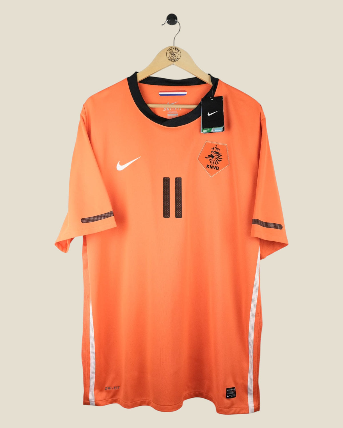 NETHERLANDS 2010 ROBBEN HOME SHIRT BNWT (XXL) NIKE