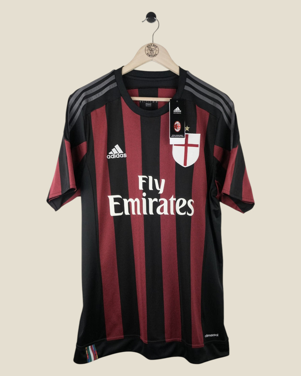 AC MILAN 2015/16 BALOTELLI HOME SHIRT BNWT (L) ADIDAS
