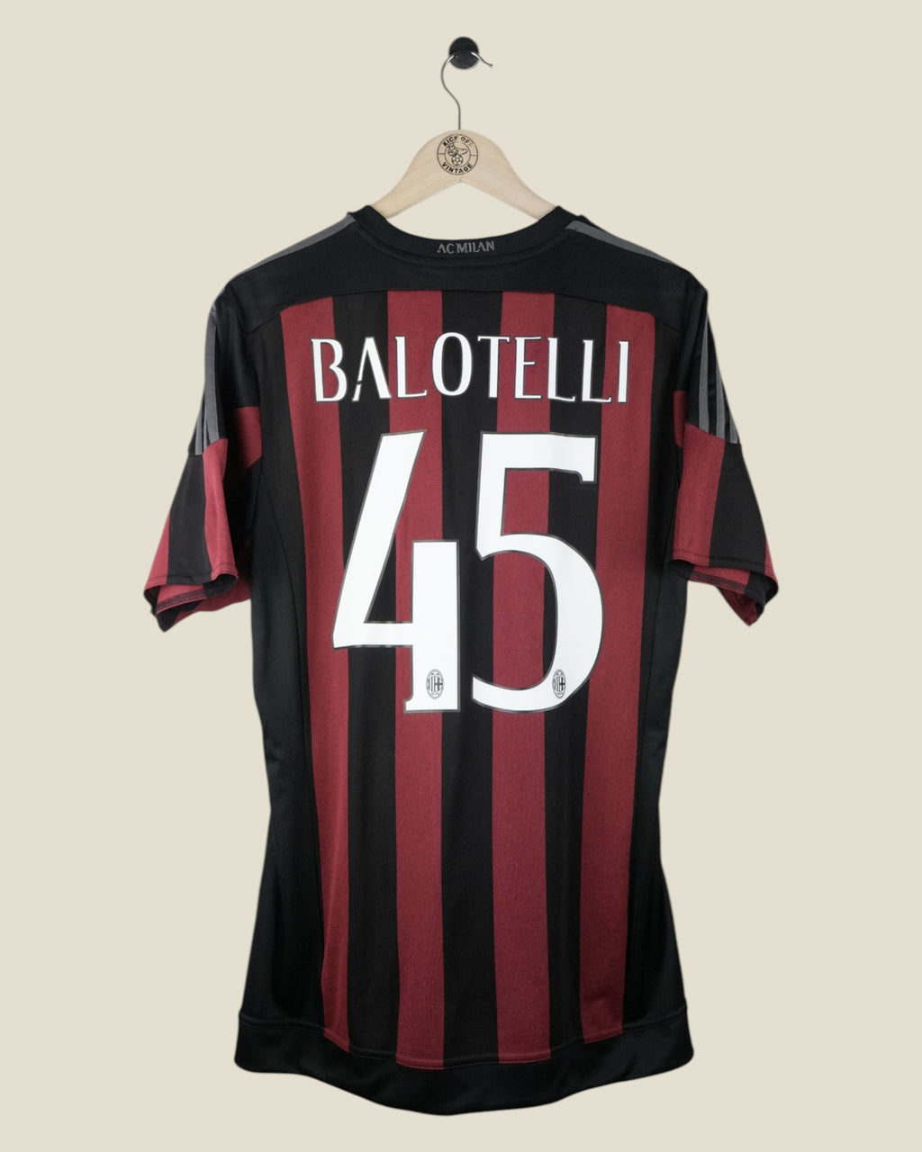 AC MILAN 2015/16 BALOTELLI HOME SHIRT BNWT (L) ADIDAS