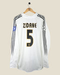 REAL MADRID 2004/05 ZIDANE EUROPEAN L/S NWT SHIRT (L) ADIDAS