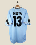 LAZIO 1998/00 NESTA HOME SHIRT (M) PUMA