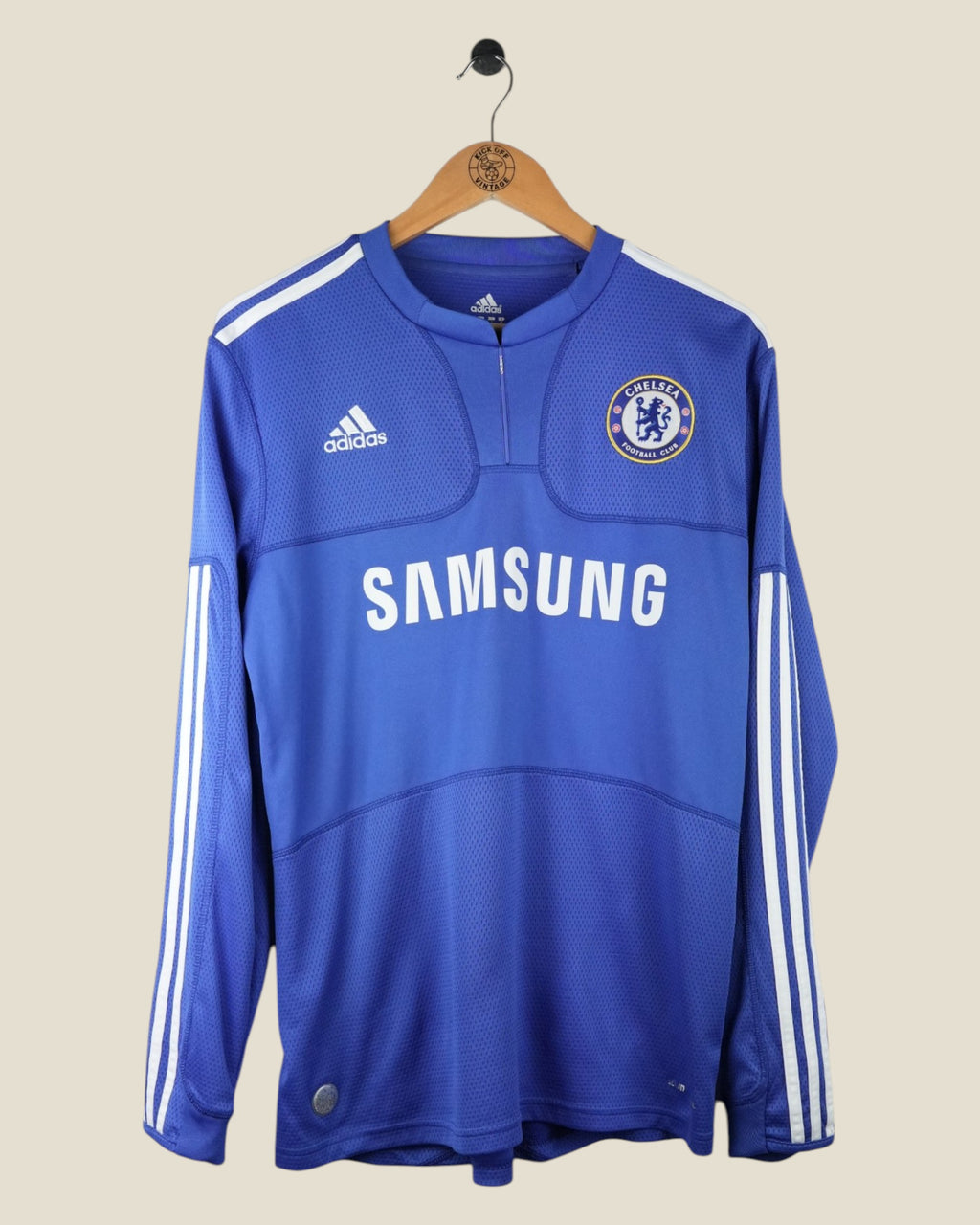 CHELSEA 2009/10 DROGBA HOME L/S SHIRT (M) ADIDAS