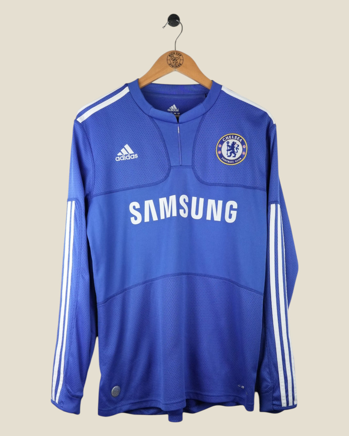 CHELSEA 2009/10 DROGBA HOME L/S SHIRT (M) ADIDAS