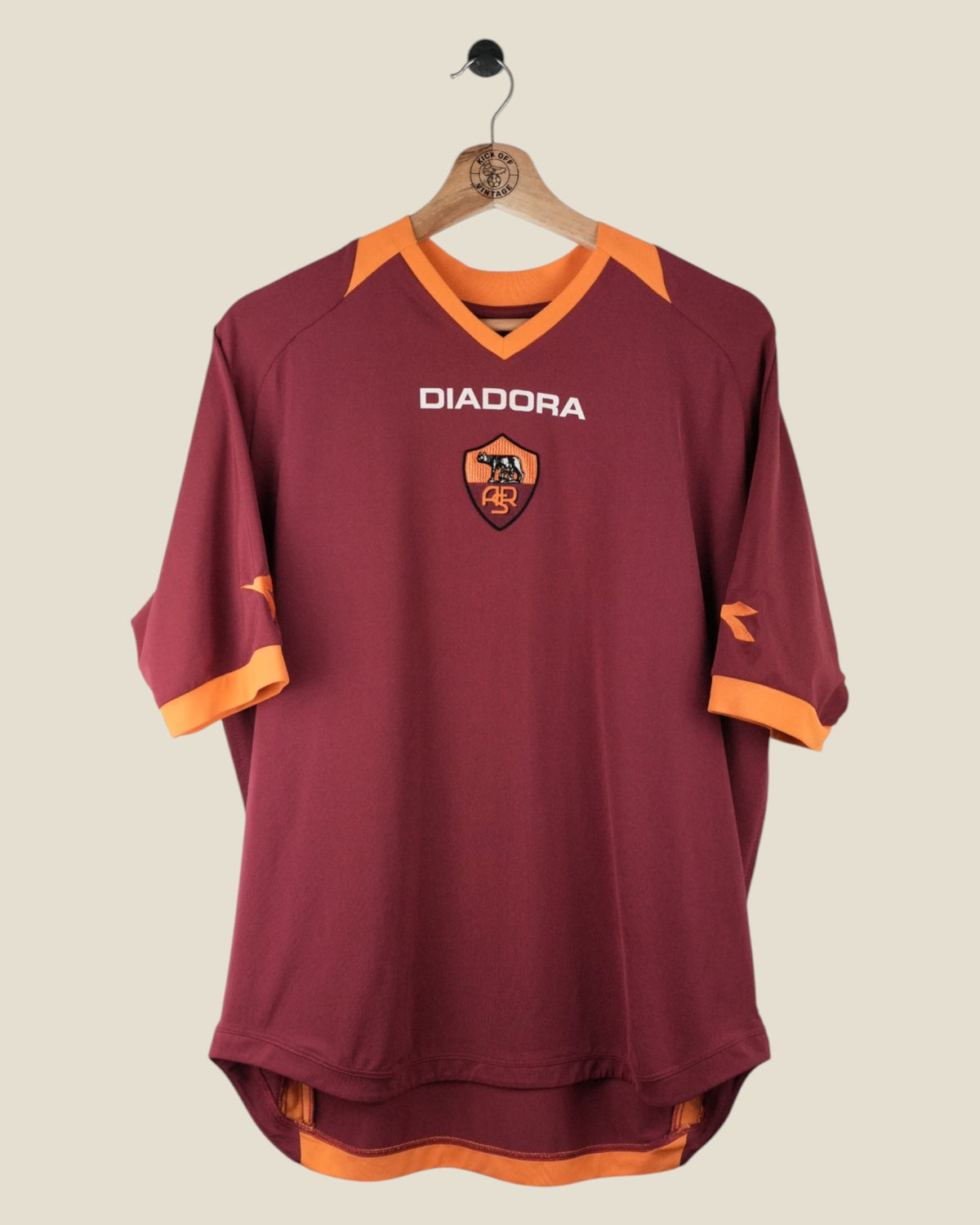 AS ROMA 2006/07 TOTTI HOME SHIRT (L) DIADORA
