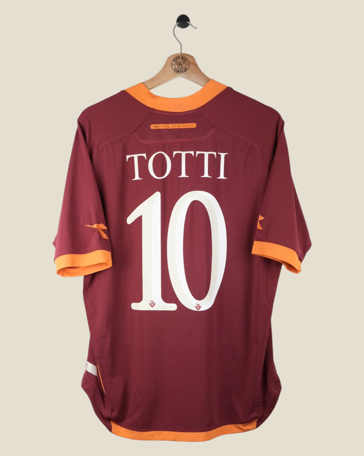 AS ROMA 2006/07 TOTTI HOME SHIRT (L) DIADORA