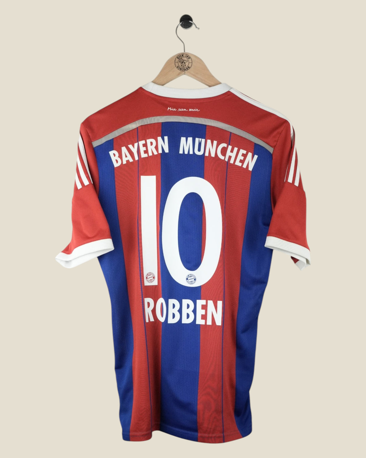 BAYERN MUNICH 2014/15 ROBBEN HOME SHIRT (M) ADIDAS