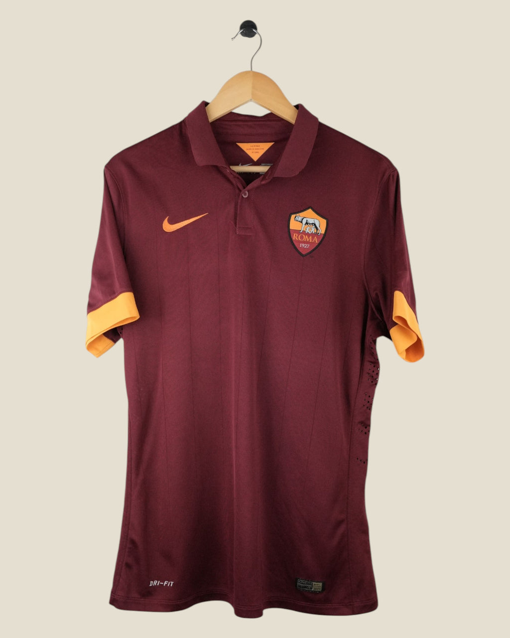 AS ROMA 2014/15 TOTTI PLAYER ISSUE HOME SHIRT (L) NIKE