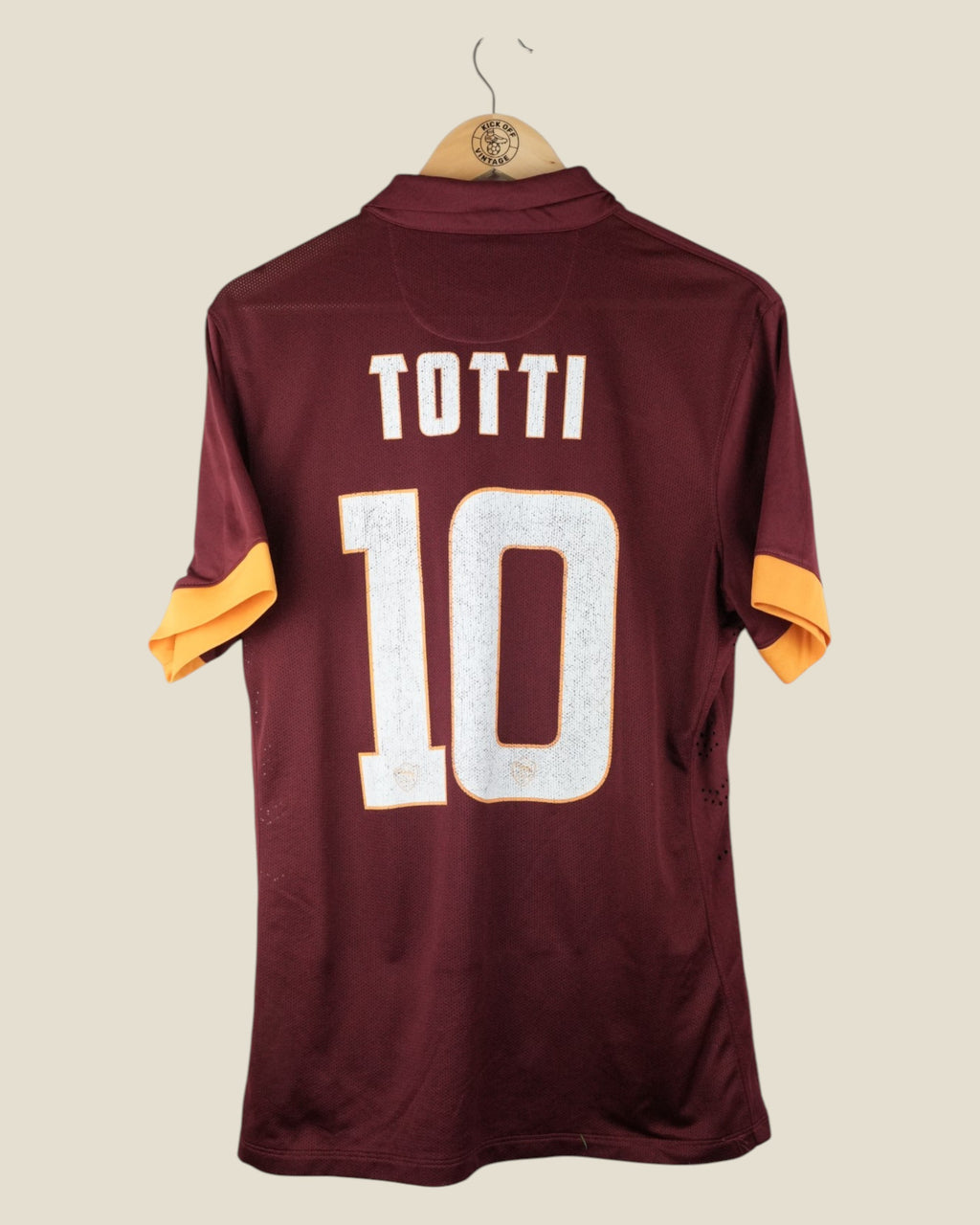 AS ROMA 2014/15 TOTTI PLAYER ISSUE HOME SHIRT (L) NIKE