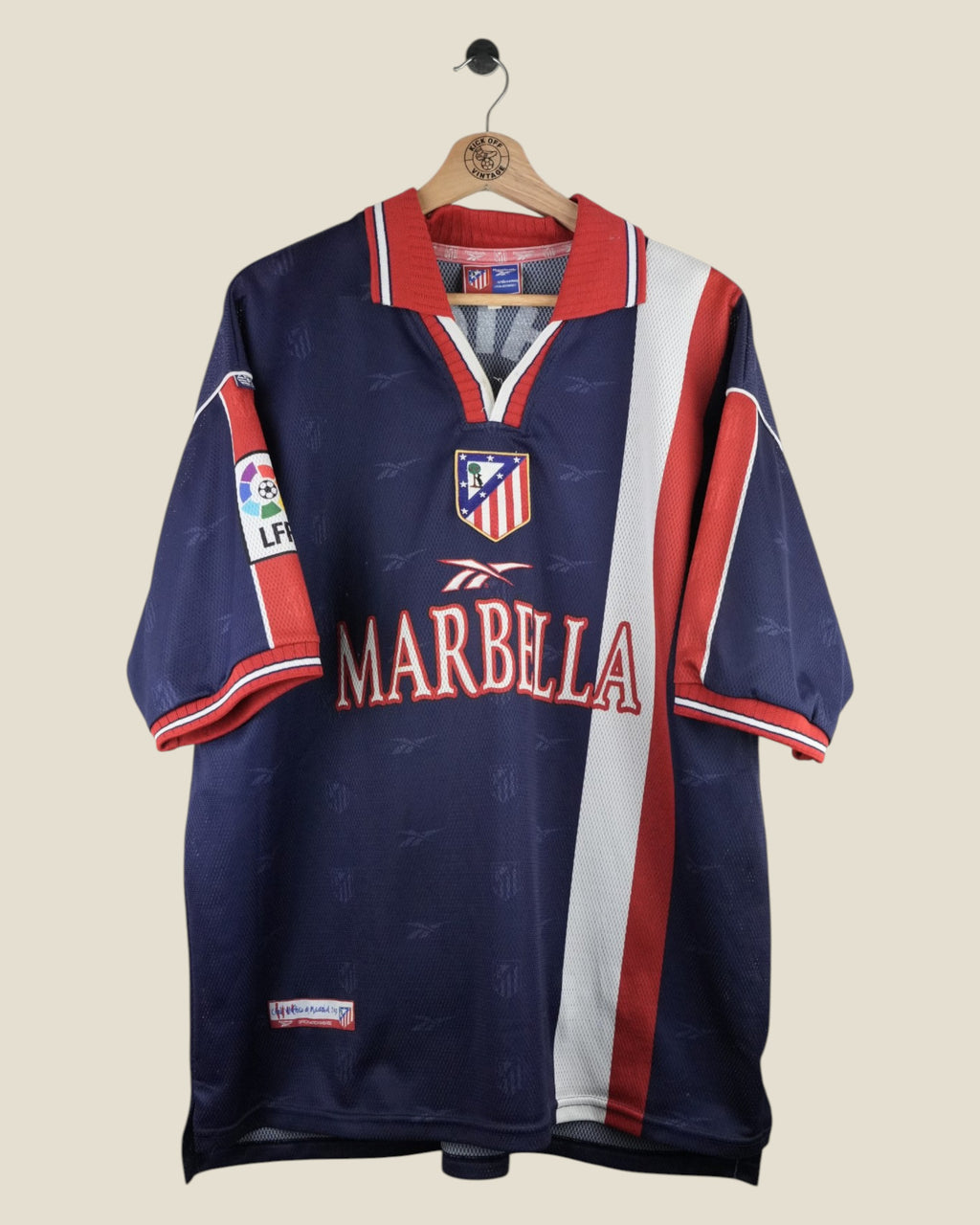 ATLETICO MADRID 1999/00 AWAY SHIRT (XL) REEBOK