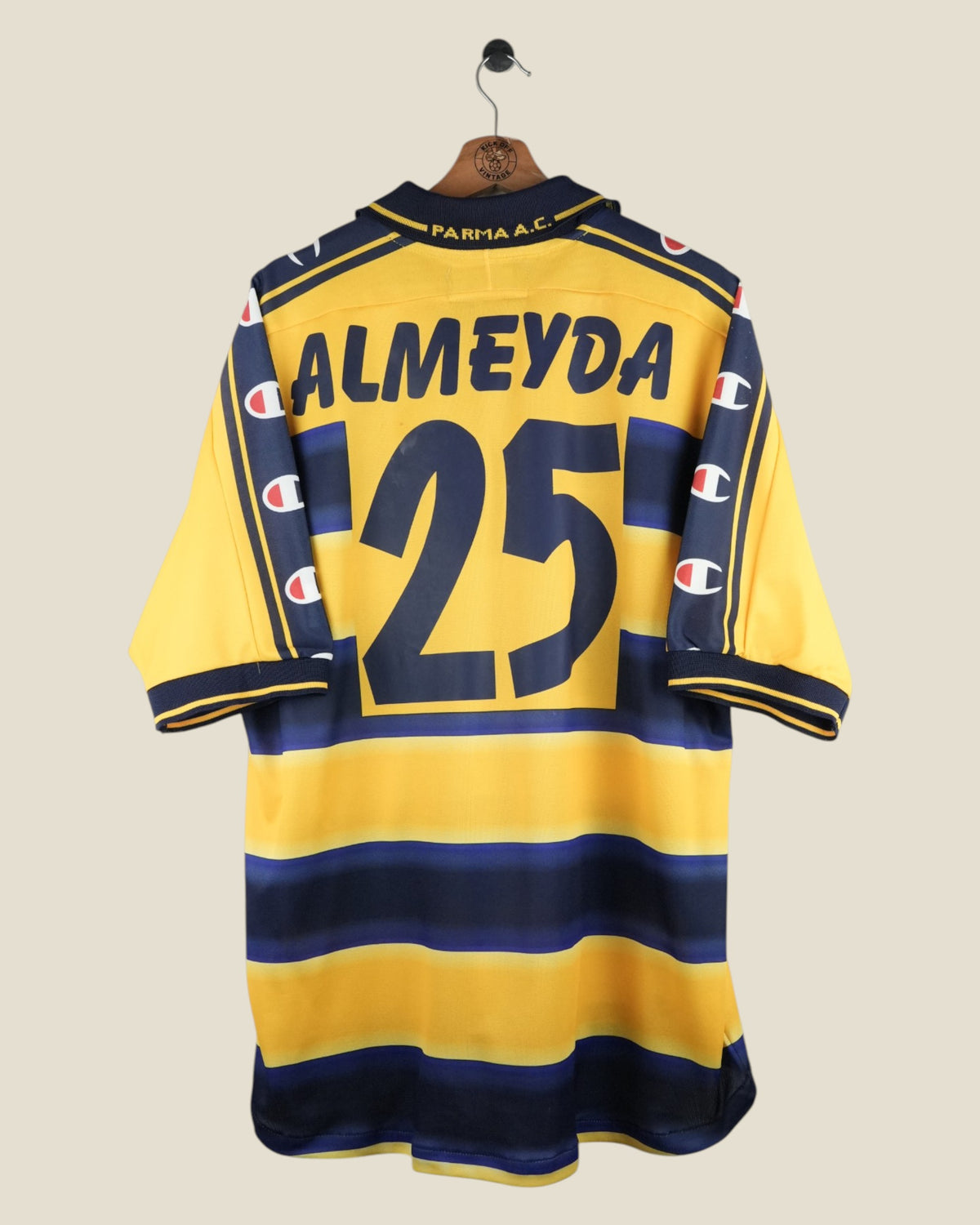 PARMA 2000/01 ALMEYDA HOME SHIRT V2 (XL) CHAMPION