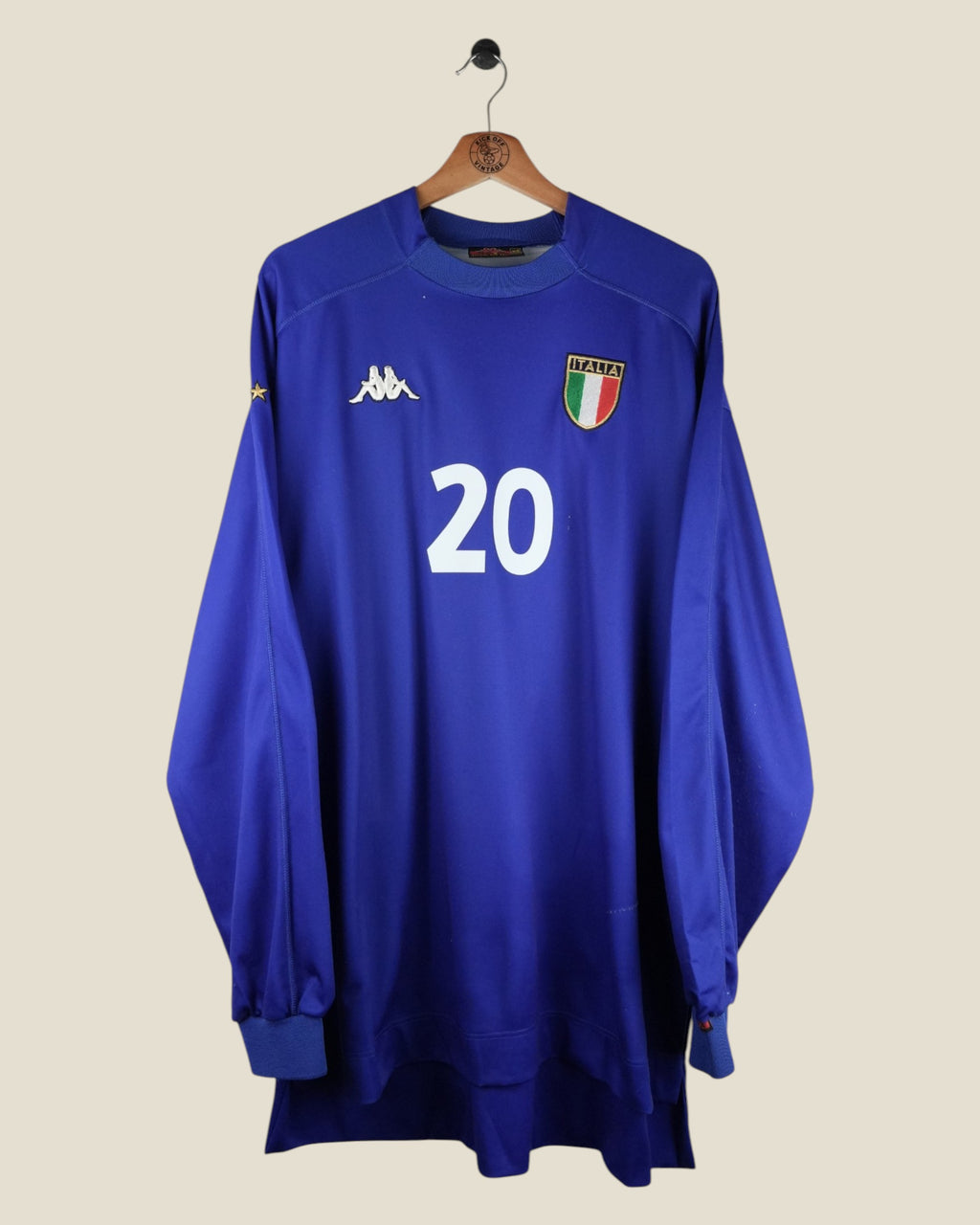 ITALY 1999 TOTTI HOME SHIRT L/S (XXL) KAPPA