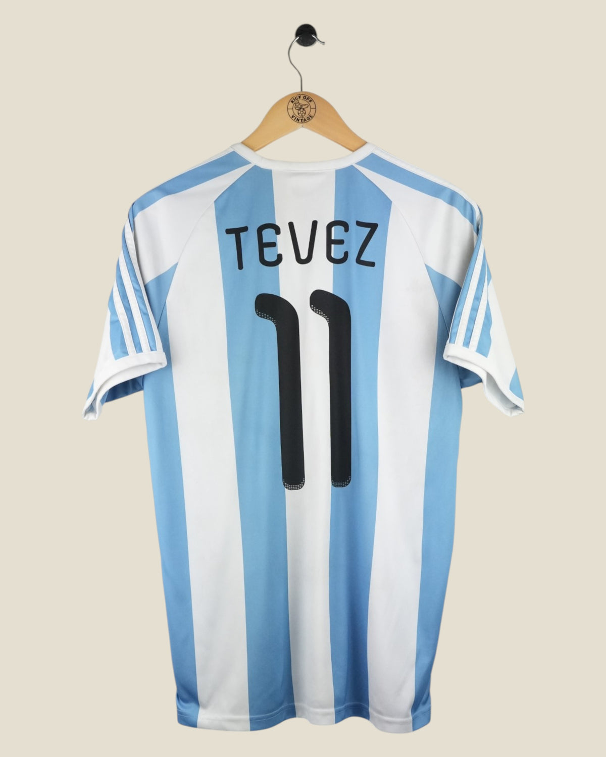 ARGENTINA 2010 TEVEZ BASIC HOME SHIRT (M) ADIDAS