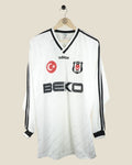 BESIKTAS 1995/96 #6 HOME ISSUED SHIRT (L) ADIDAS