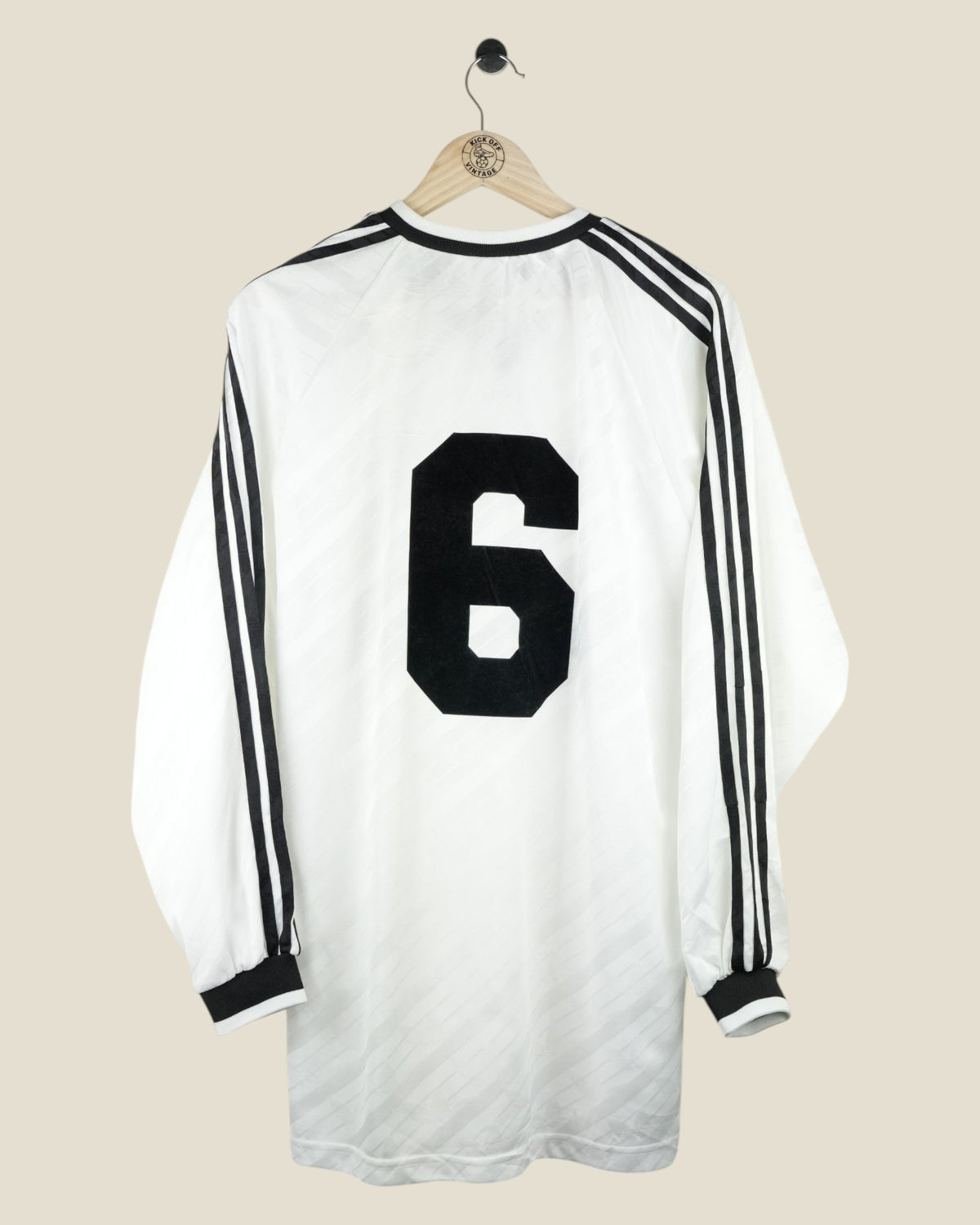 BESIKTAS 1995/96 #6 HOME ISSUED SHIRT (L) ADIDAS