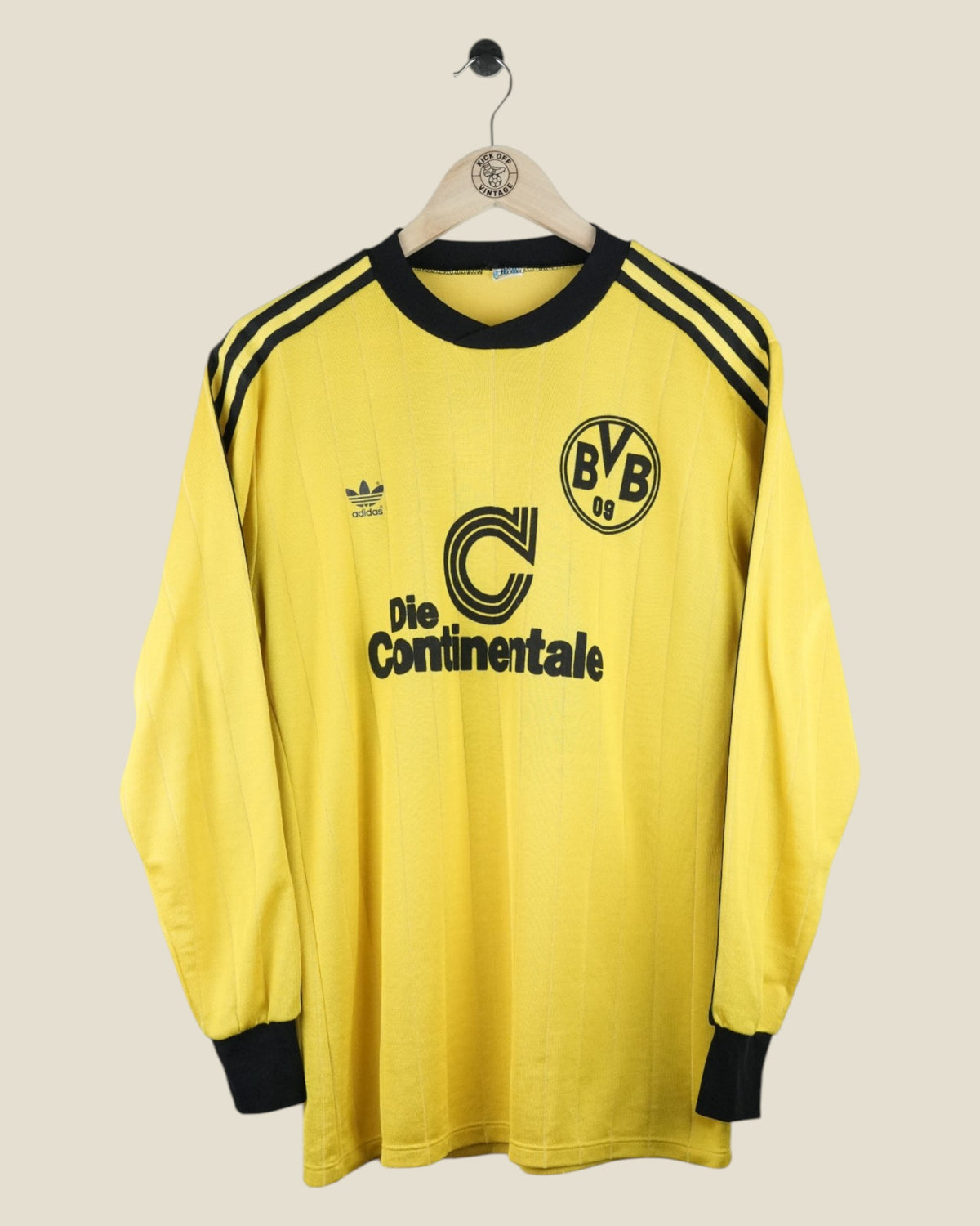 BORUSSIA DORTMUND 1989/90 MÖLLER HOME SHIRT L/S (M) ADIDAS