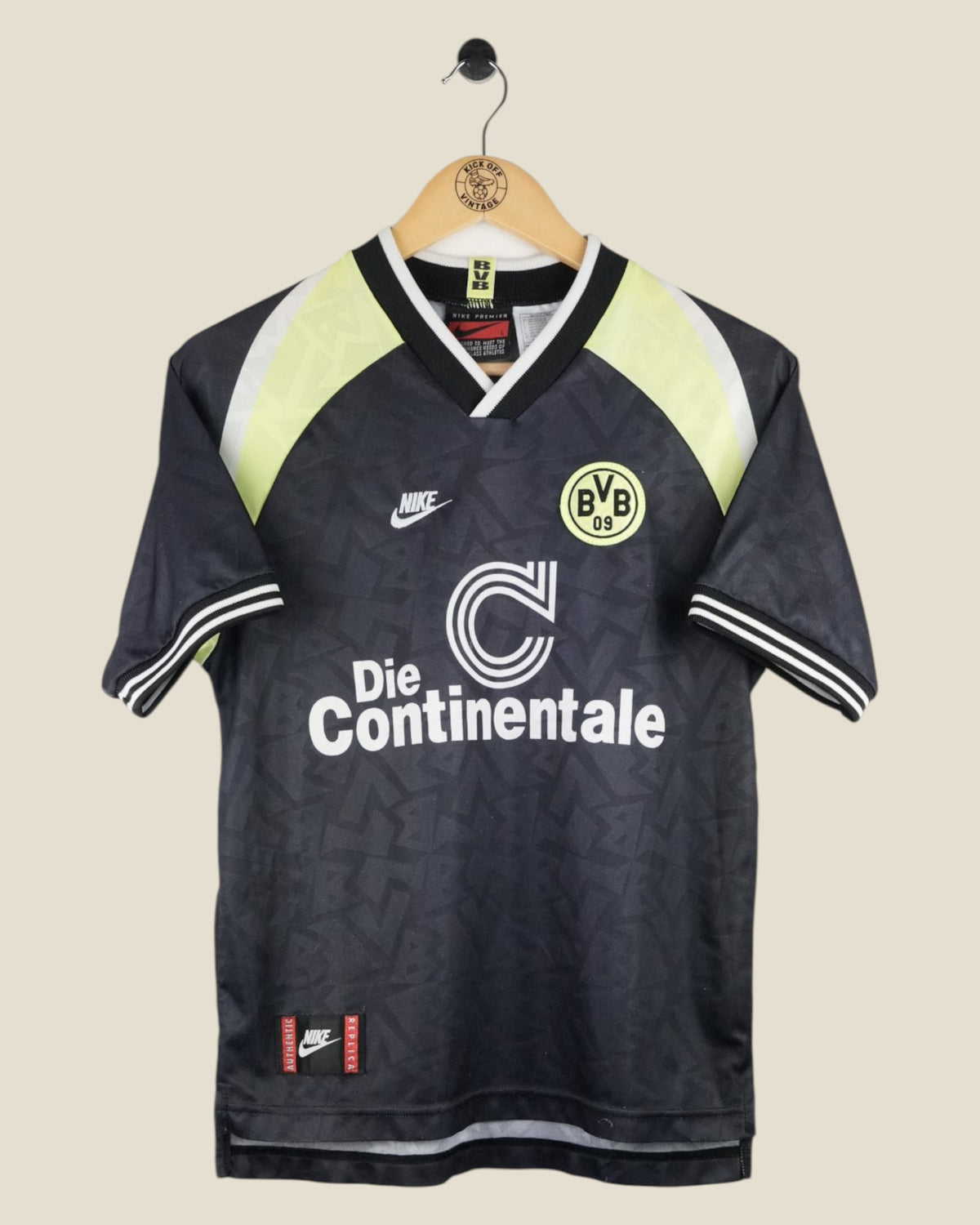 BORUSSIA DORTMUND 1995/96 AWAY SHIRT (KIDS L) NIKE
