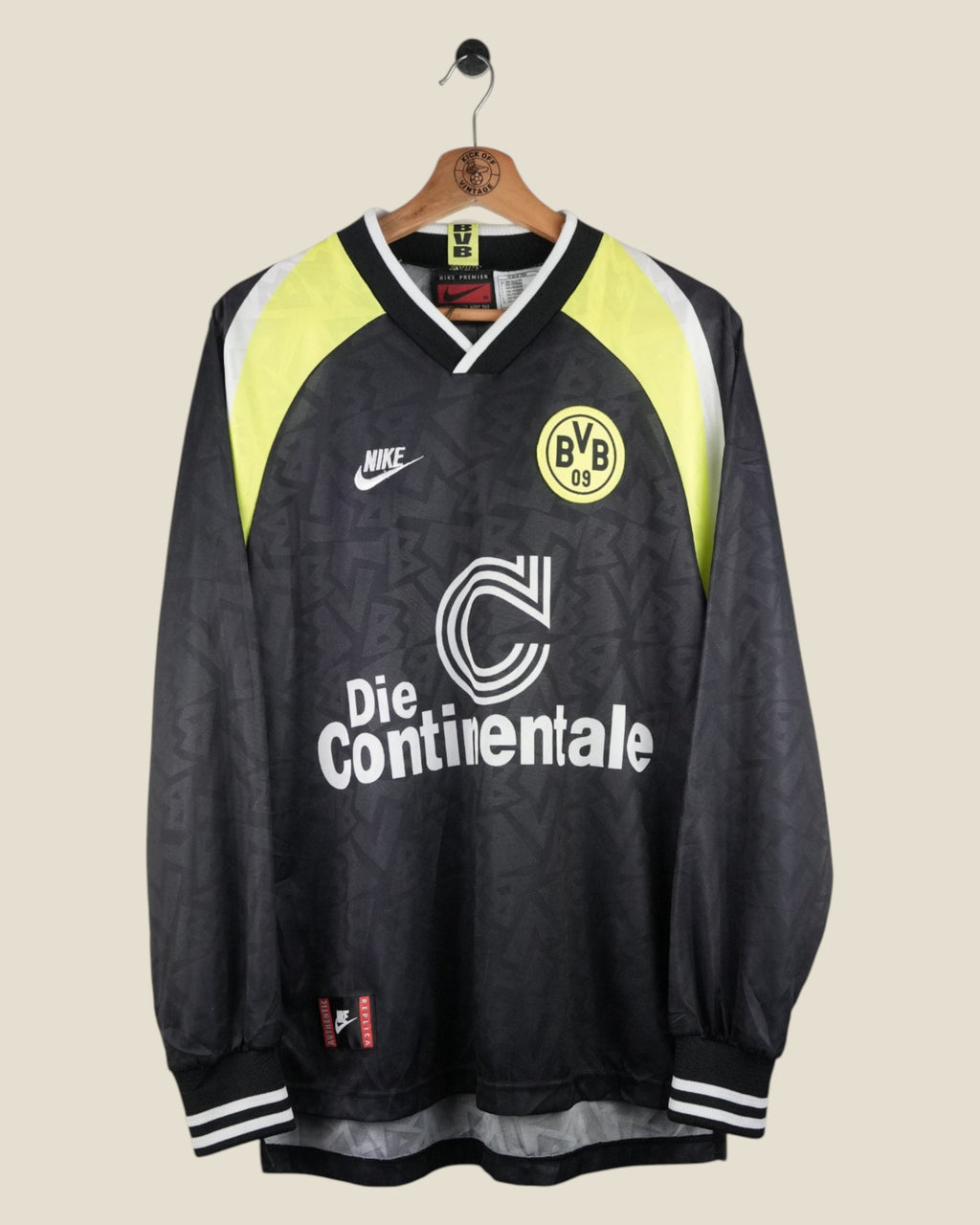 BORUSSIA DORTMUND 1995/96 AWAY SHIRT L/S (M) NIKE
