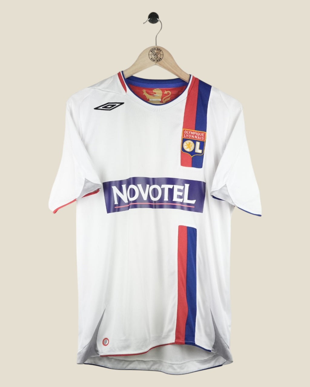 OLYMPIQUE LYON 2006/07 JUNINHO HOME SHIRT (M) UMBRO