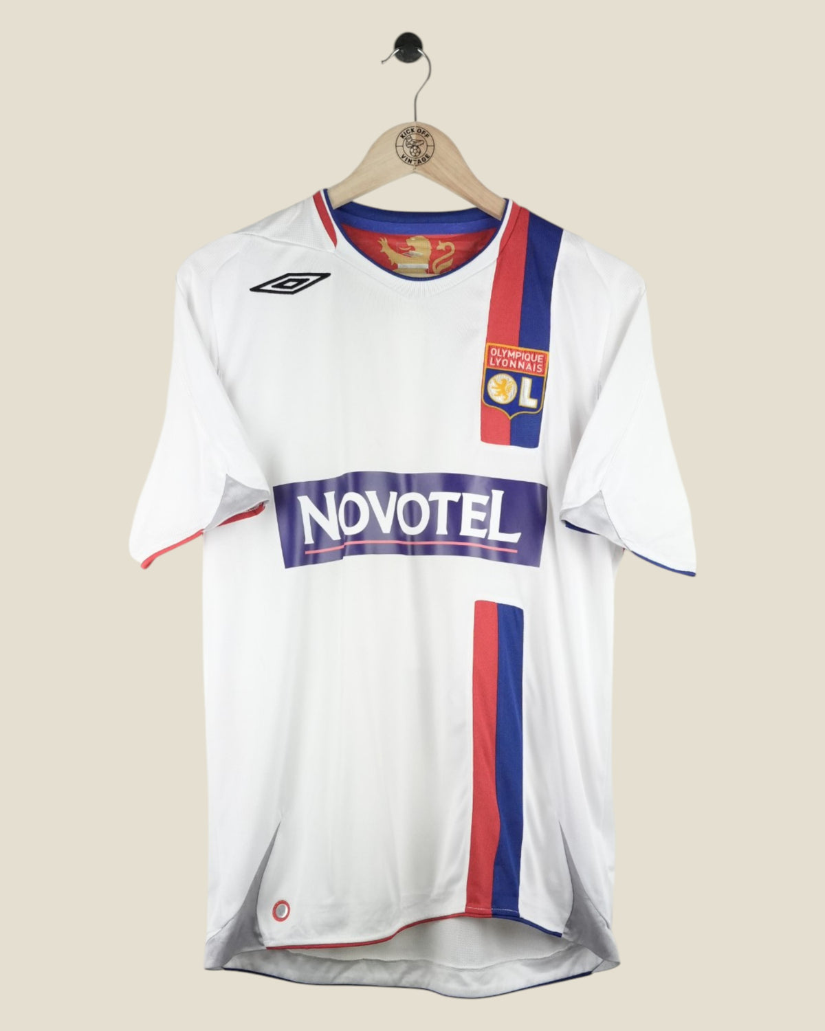 OLYMPIQUE LYON 2006/07 JUNINHO HOME SHIRT (M) UMBRO
