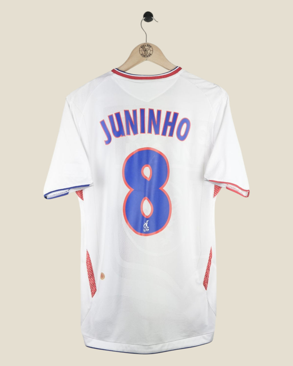 OLYMPIQUE LYON 2006/07 JUNINHO HOME SHIRT (M) UMBRO