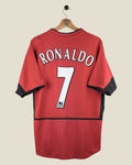 MANCHESTER UNITED 2003/04 RONALDO HOME SHIRT (M) NIKE